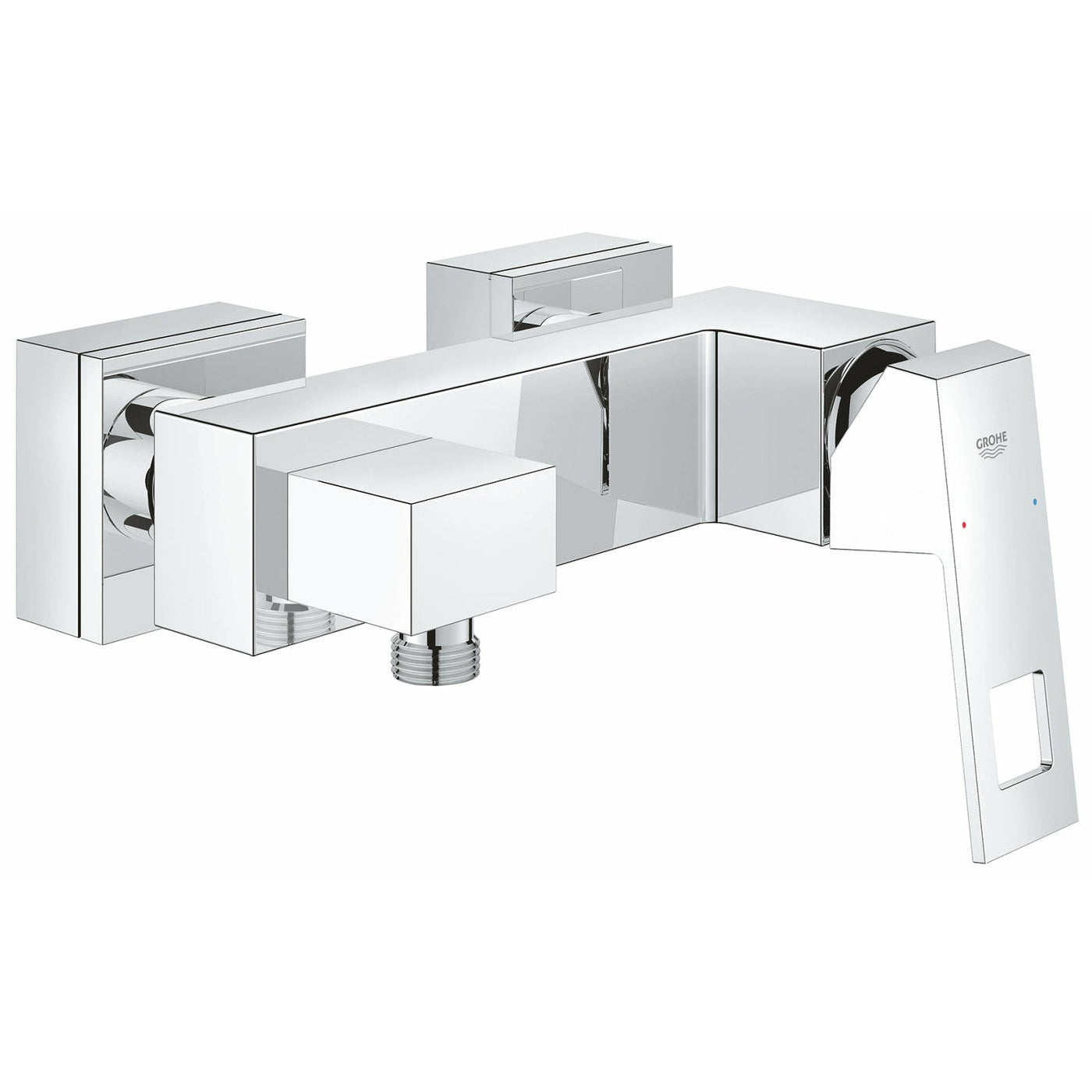 Grohe Chrome Eurocube Single-lever shower mixer 1/2" - Letta London - Thermostatic Showers