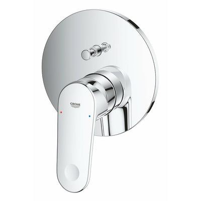 Grohe Chrome Europlus Single-lever mixer with 2-way diverter - Letta London - Thermostatic Showers