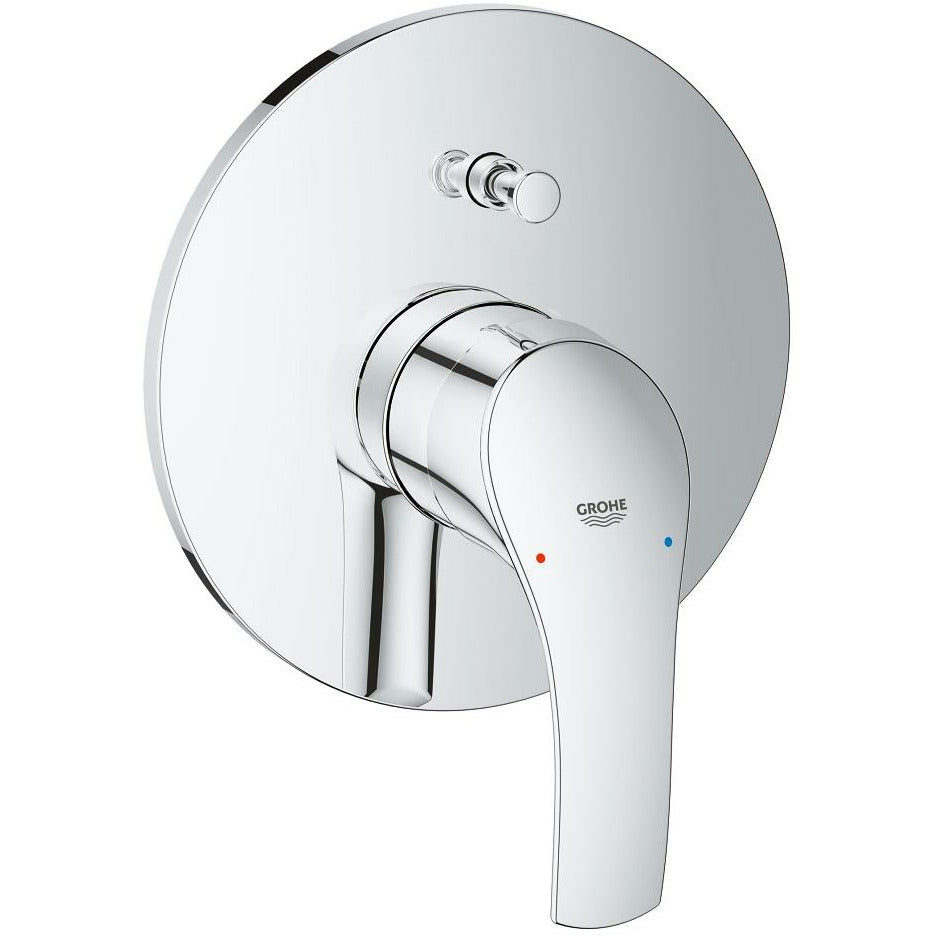 Grohe Chrome Eurosmart Single-lever bath/shower mixer trim - Letta London - Thermostatic Showers