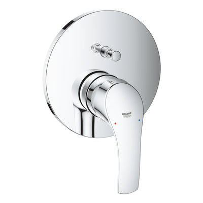 Grohe Chrome Eurosmart Single-lever mixer with 2-way diverter - Letta London - Thermostatic Showers