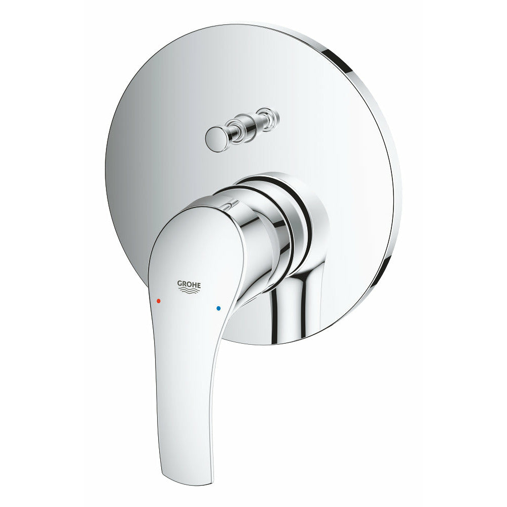 Grohe Chrome Eurosmart Single-lever mixer with 2-way diverter - Letta London - Thermostatic Showers