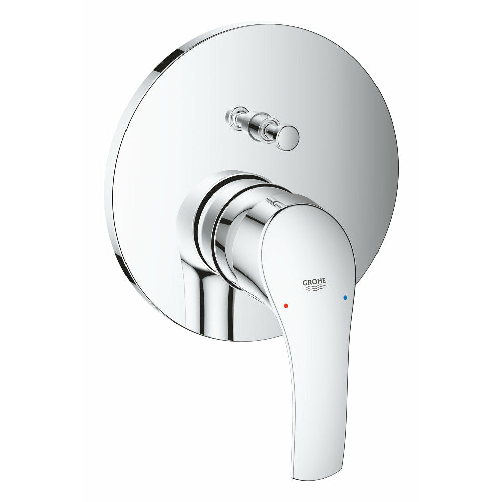 Grohe Chrome Eurosmart Single-lever mixer with 2-way diverter - Letta London - Thermostatic Showers