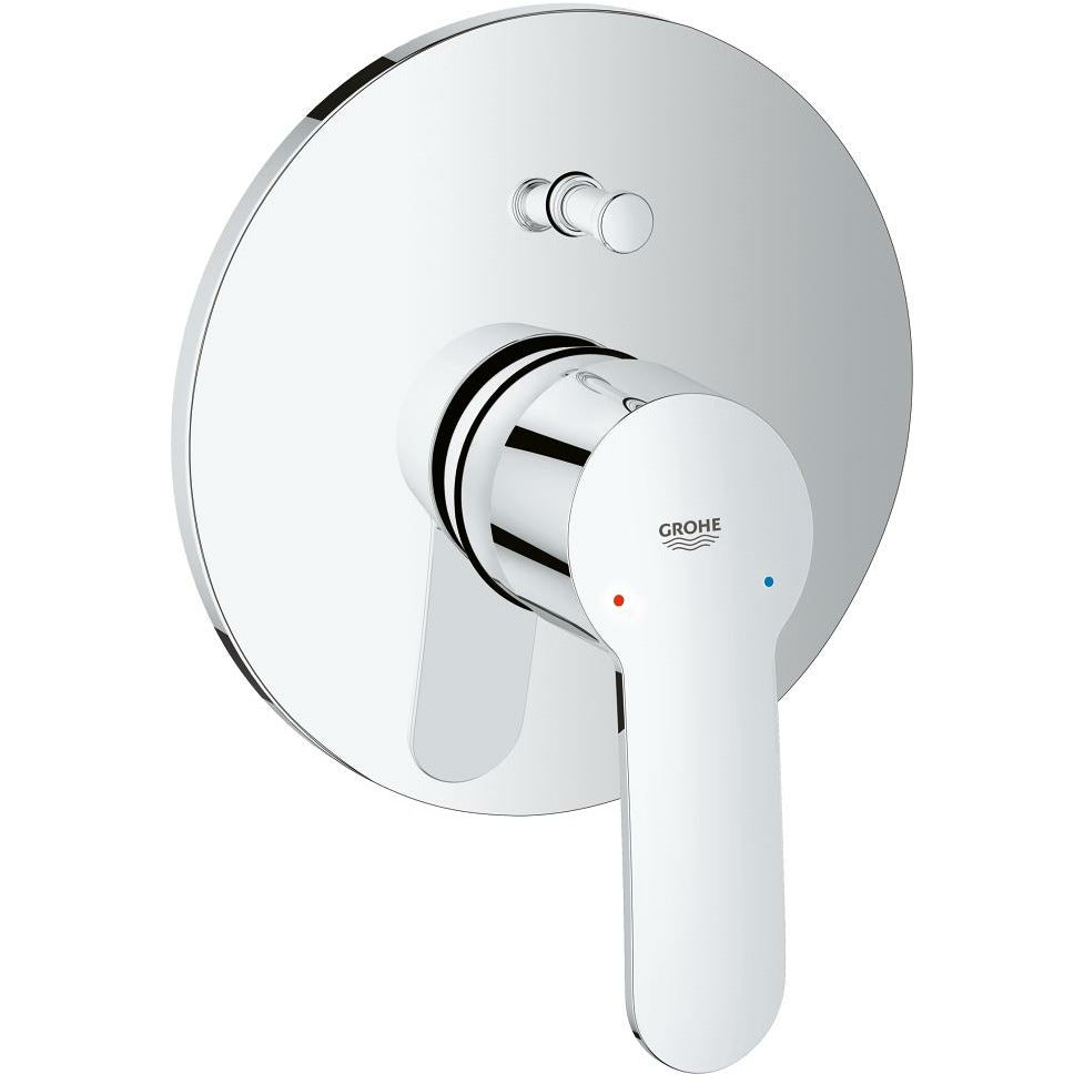 Grohe Chrome Eurostyle Cosmopolitan Single-lever bath/shower mixer trim - Letta London - Thermostatic Showers