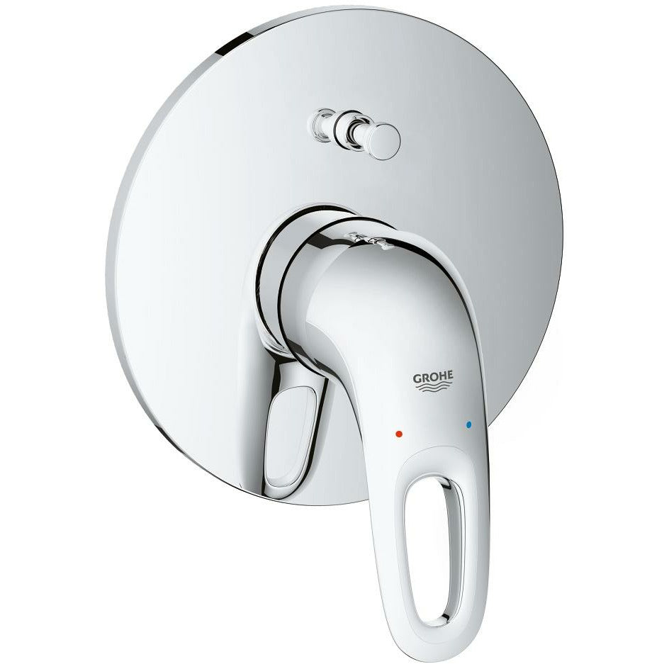 Grohe Chrome Eurostyle Single-lever bath/shower mixer trim - Letta London - Thermostatic Showers