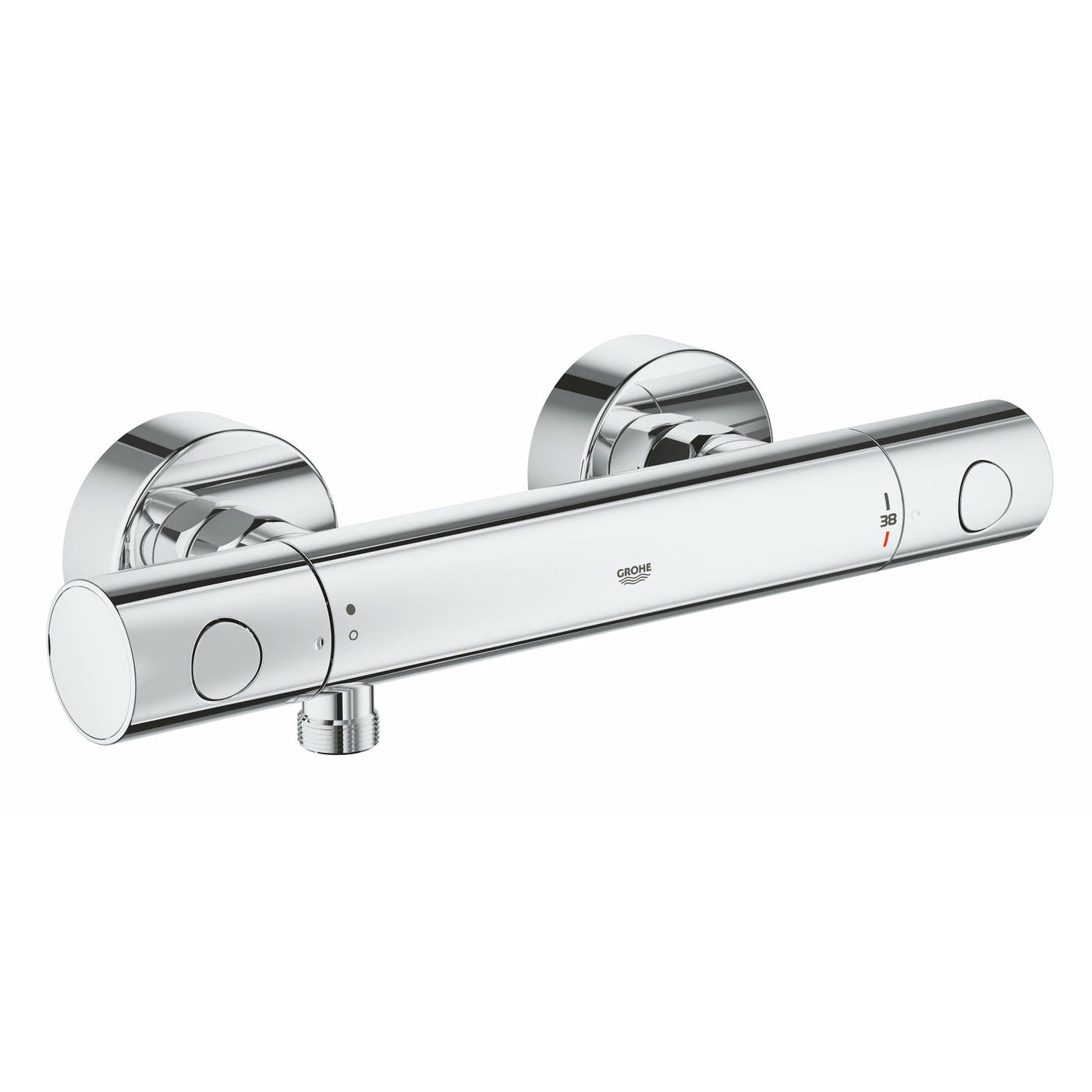 Grohe Chrome Grohtherm 1000 Cosmopolitan M Thermostatic shower mixer 1/2" - Letta London - Bar Shower Valves