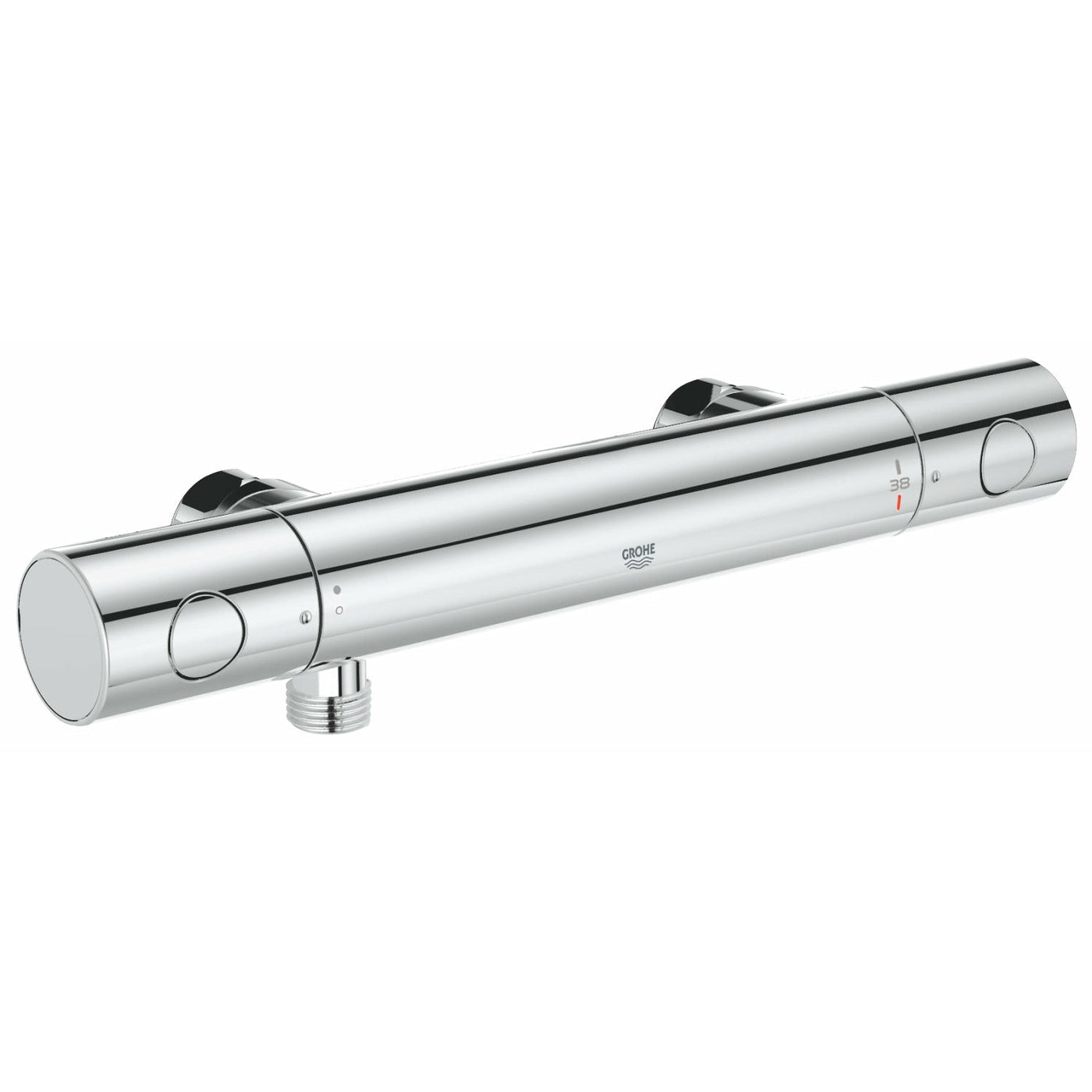 Grohe Chrome Grohtherm 1000 Cosmopolitan Thermostatic shower mixer 1/2" - Letta London - Bar Shower Valves