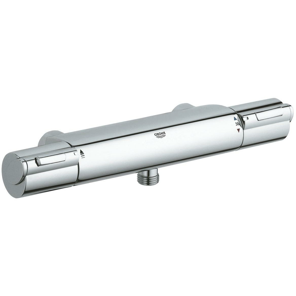 Grohe Chrome Grohtherm 1000 Thermostatic shower mixer 1/2" - Letta London - Bar Shower Valves