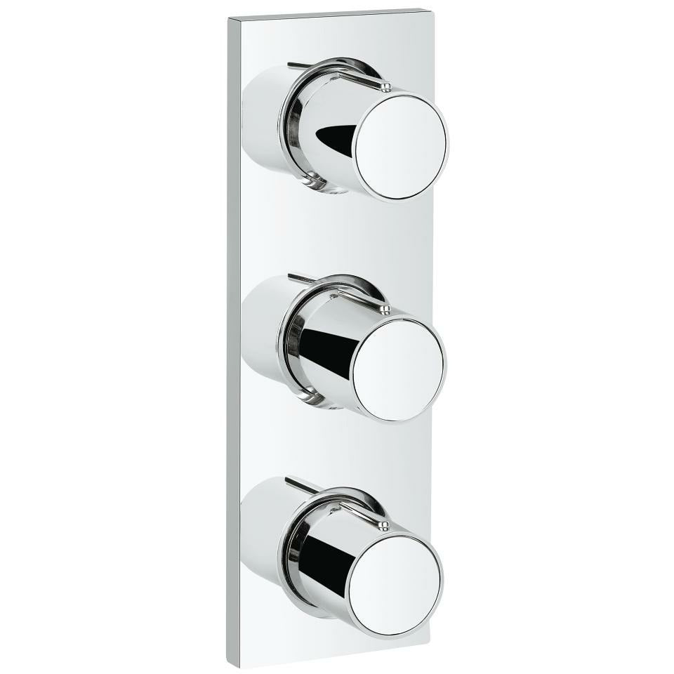 Grohe Chrome Grohtherm F Triple volume control trim - Letta London - Thermostatic Showers