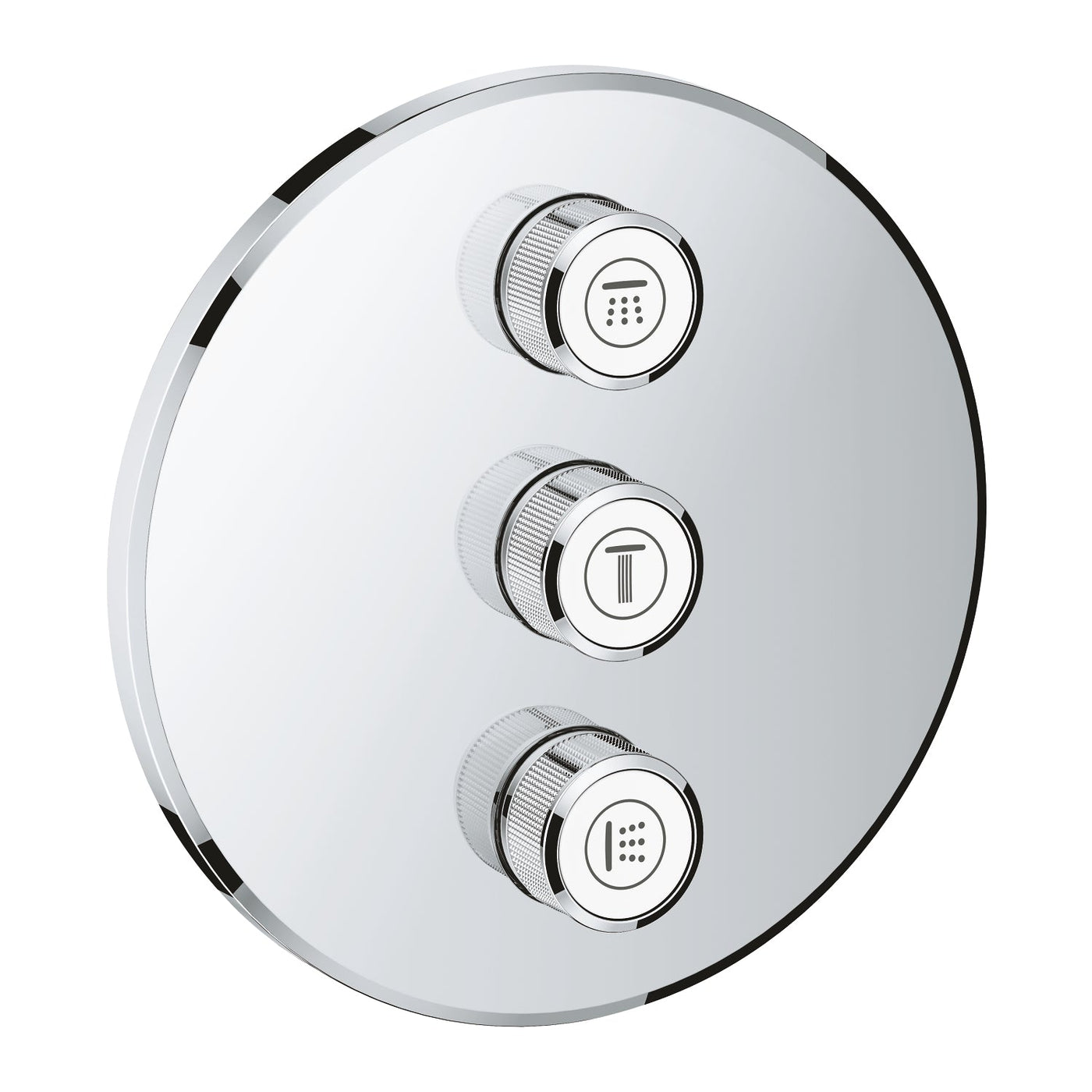 Grohe Chrome Grohtherm SmartControl Triple volume control trim - Letta London - Thermostatic Showers