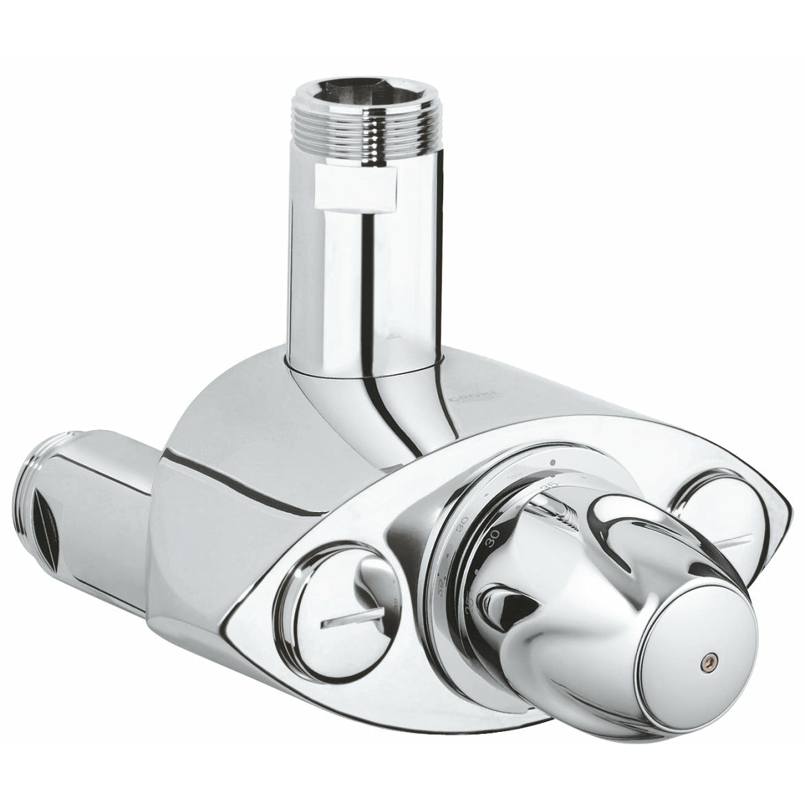 Grohe Chrome Grohtherm XL Thermostat mixer 1" - Letta London - Thermostatic Showers