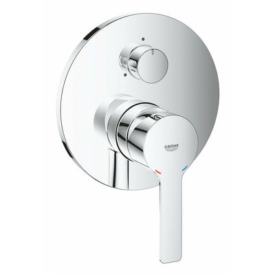 Grohe Chrome Lineare Single-lever mixer with 3-way diverter - Letta London - Thermostatic Showers