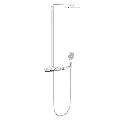 Grohe Chrome Power&Soul 130 Hand shower 4+ sprays, spray plate night time grey - Letta London - Hand Showers