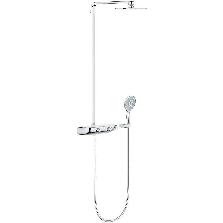 Grohe Chrome Power&Soul 130 Hand shower 4+ sprays, spray plate night time grey - Letta London - Hand Showers