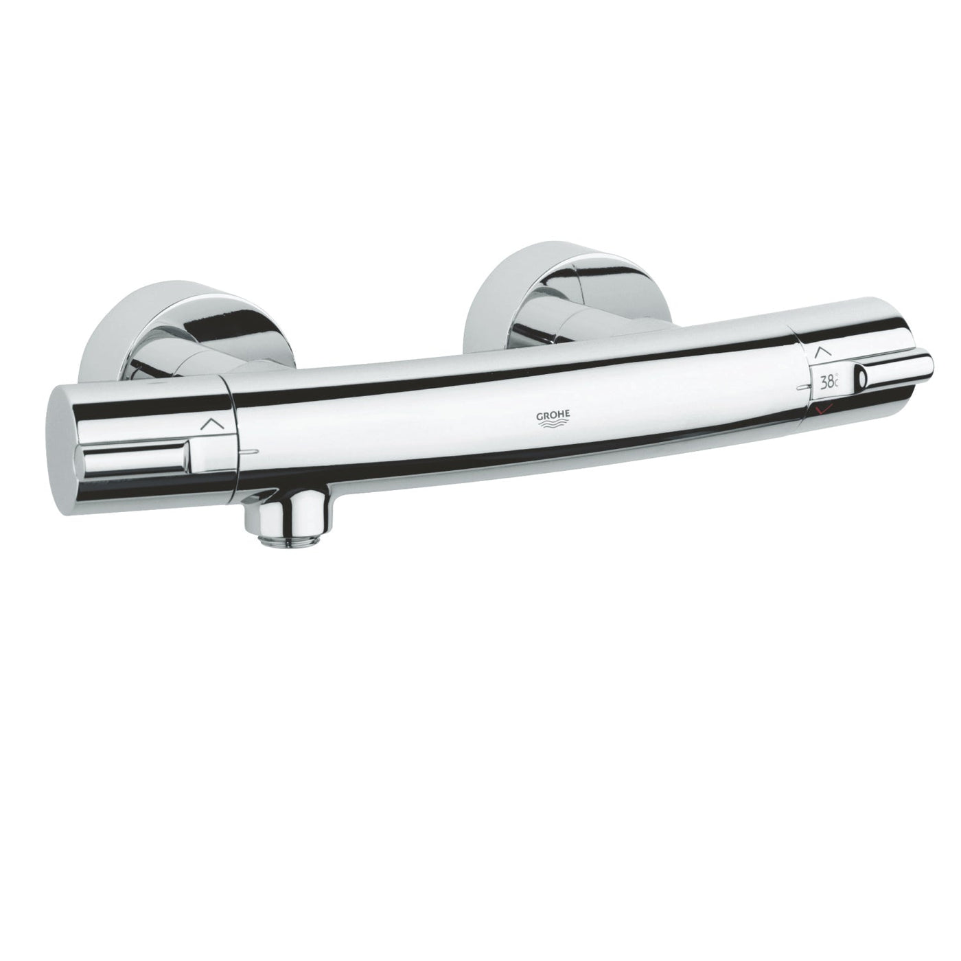 Grohe Chrome Tenso Thermostatic shower mixer 1/2" - Letta London - Bar Shower Valves