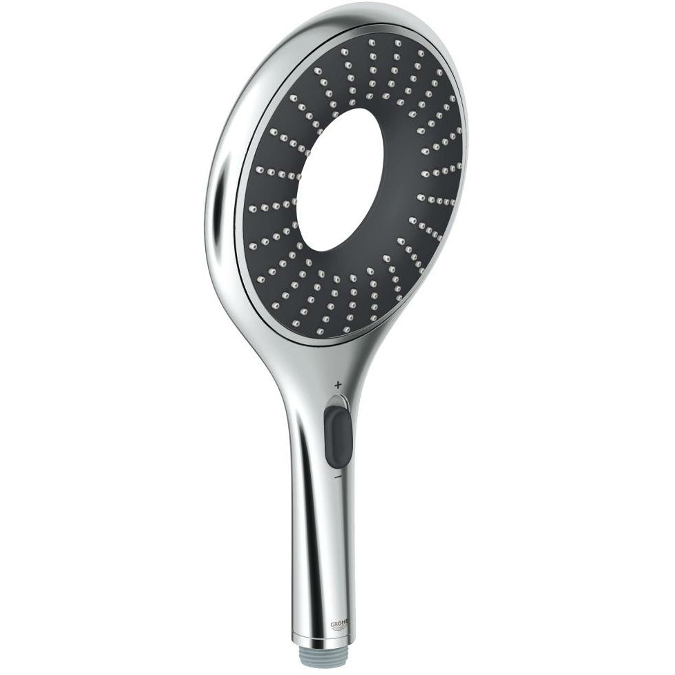 Grohe Chrome/Frosted Granite Rainshower Icon 150 Hand shower 2 sprays - Letta London - Hand Showers
