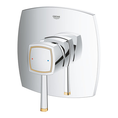 Grohe Chrome/Gold Grandera Single-lever shower mixer trim - Letta London - Thermostatic Showers