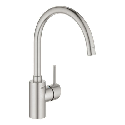 Grohe Concetto single-lever kitchen mixer tap, supersteel - Letta London - 