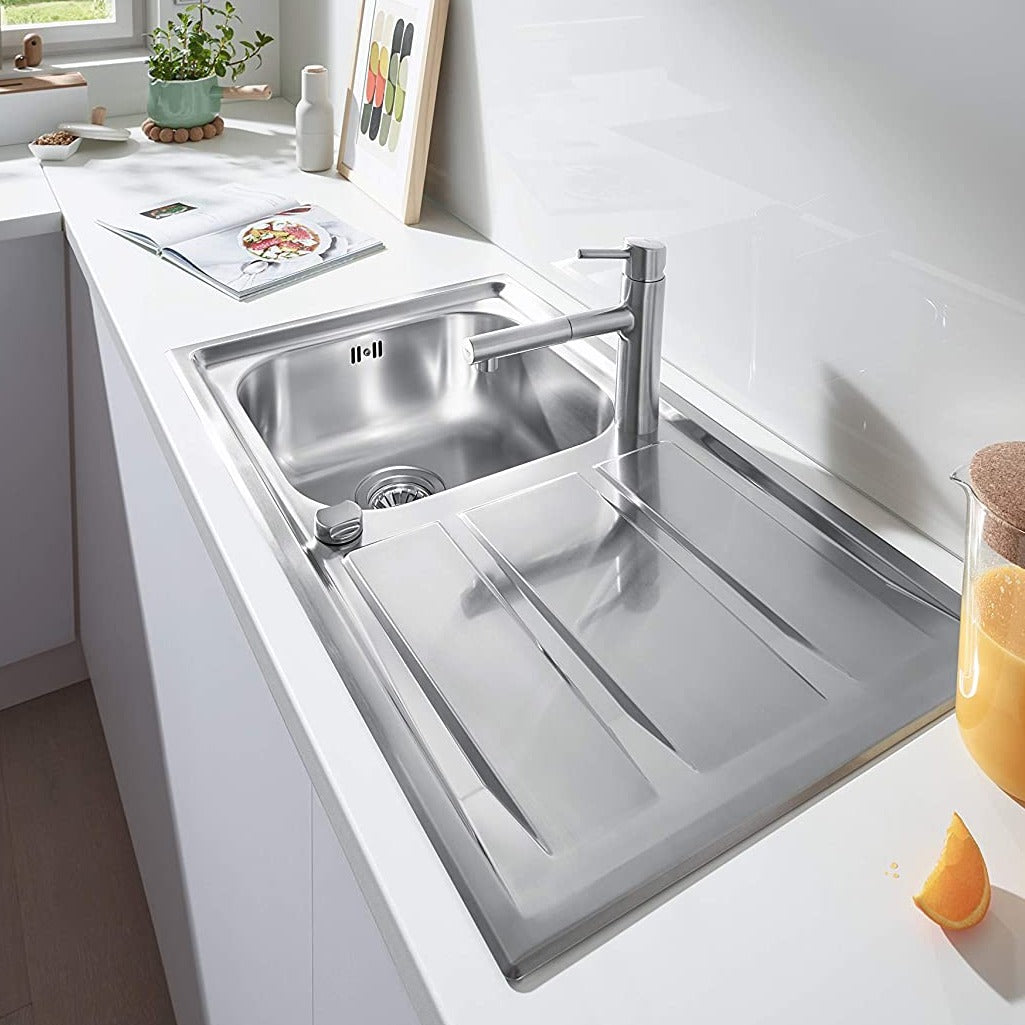 Grohe Concetto single-lever kitchen mixer tap, with pull-out spout - supersteel - Letta London - Kitchen Taps