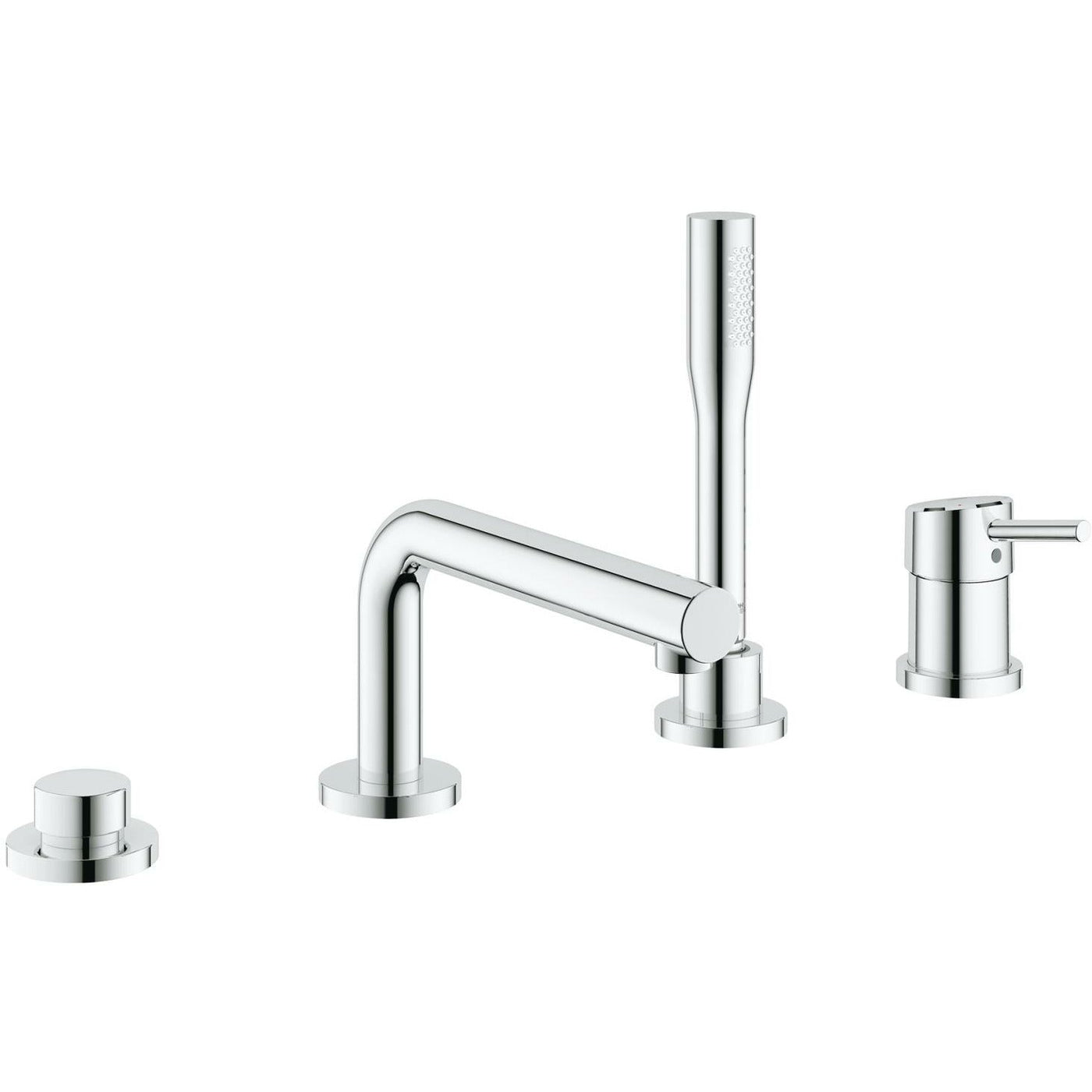 Grohe Deck Mounted Chrome Concetto 4-hole single-lever bath combination - Letta London - 