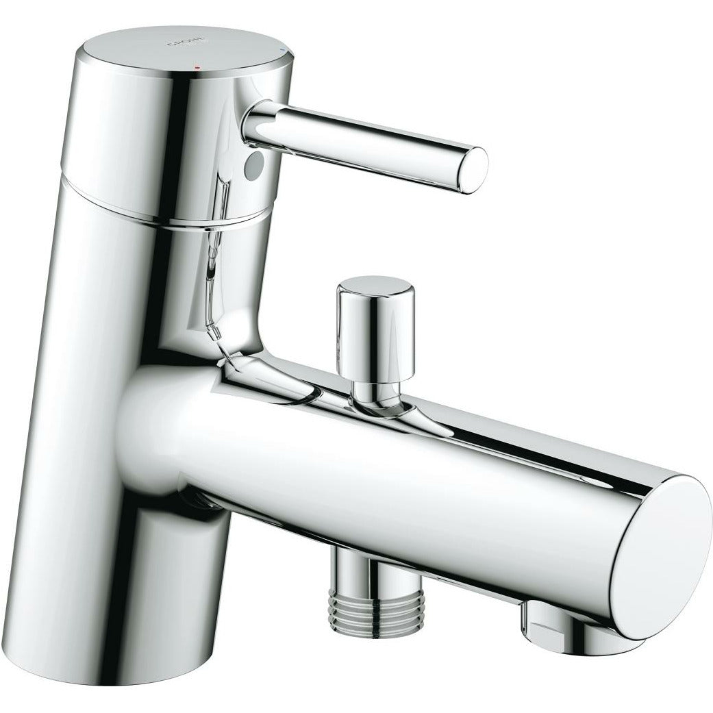 Grohe Deck Mounted Chrome Concetto Single-lever bath/shower mixer 1/2" - Letta London - 