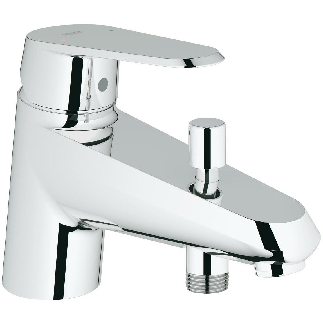 Grohe Deck Mounted Chrome Eurodisc Cosmopolitan Single-lever bath/shower mixer 1/2" - Letta London - 