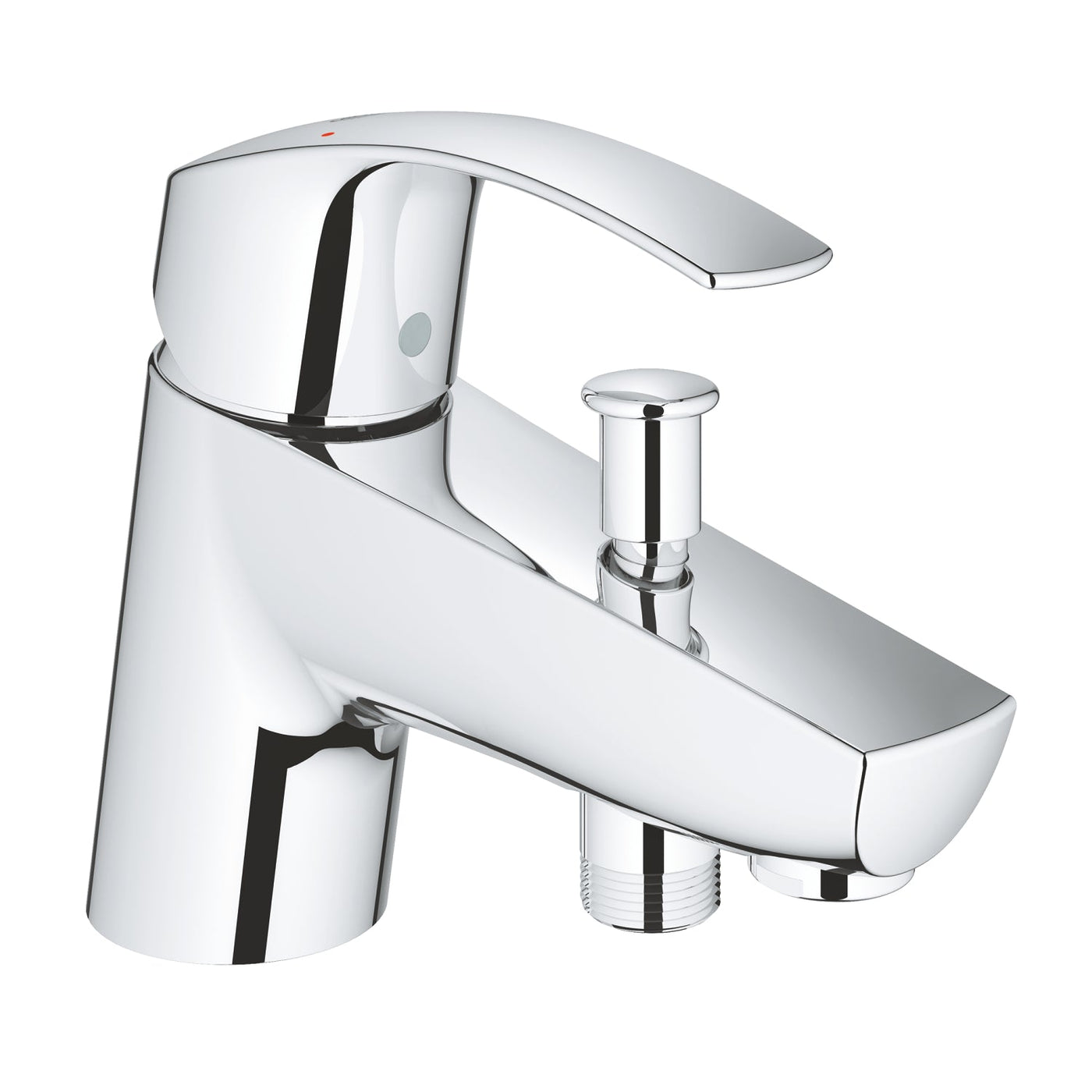 Grohe Deck Mounted Chrome Eurosmart Single-lever bath/shower mixer 1/2" - Letta London - 