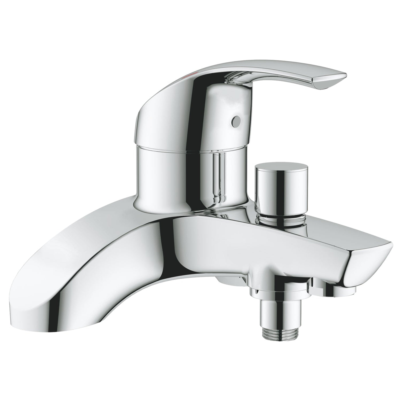 Grohe Deck Mounted Chrome Eurosmart Single-lever bath/shower mixer 1/2" - Letta London - 