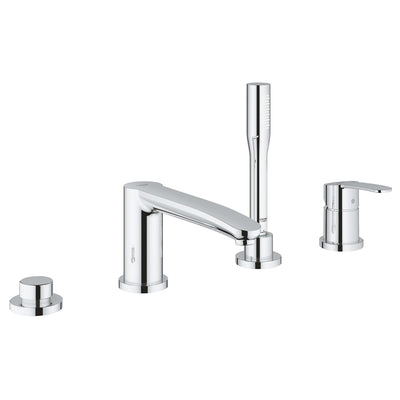 Grohe Deck Mounted Chrome Eurostyle Cosmopolitan 4-hole single-lever bath combination - Letta London - 