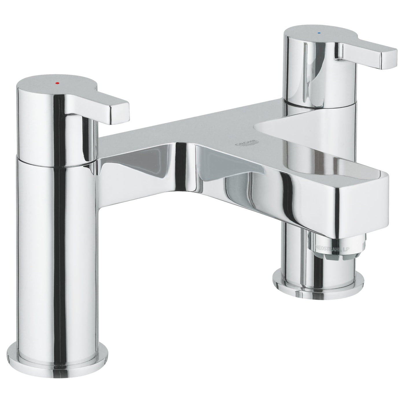 Grohe Deck Mounted Chrome Lineare Two-handled Bath filler 1/2" - Letta London - Deck Mounted Bath Tap