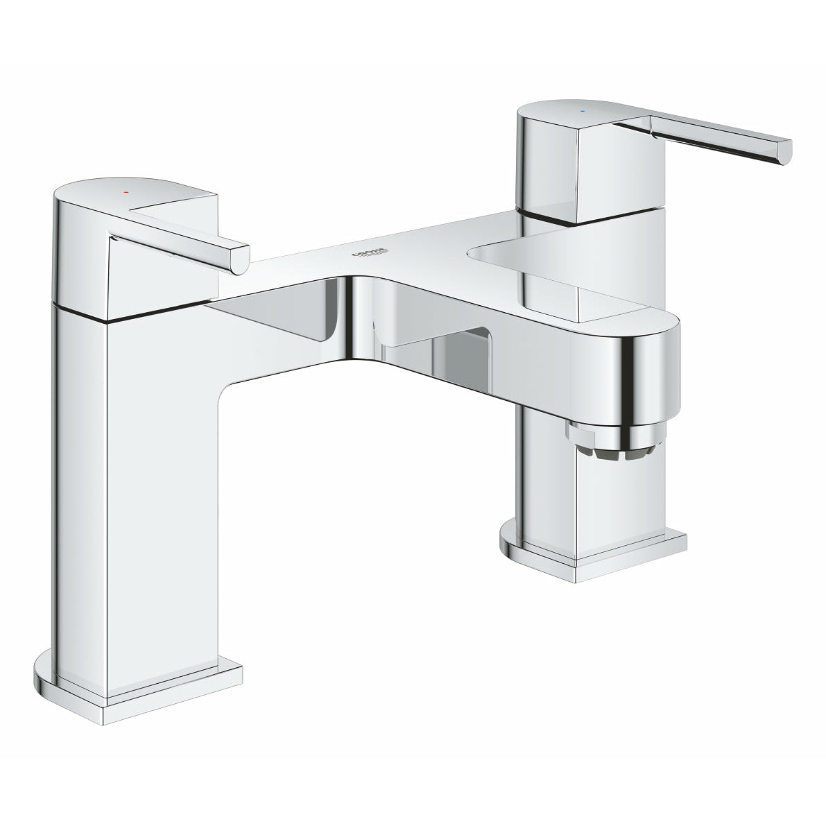 Grohe Deck Mounted Chrome Plus Two-handled Bath filler 1/2" - Letta London - Deck Mounted Bath Tap