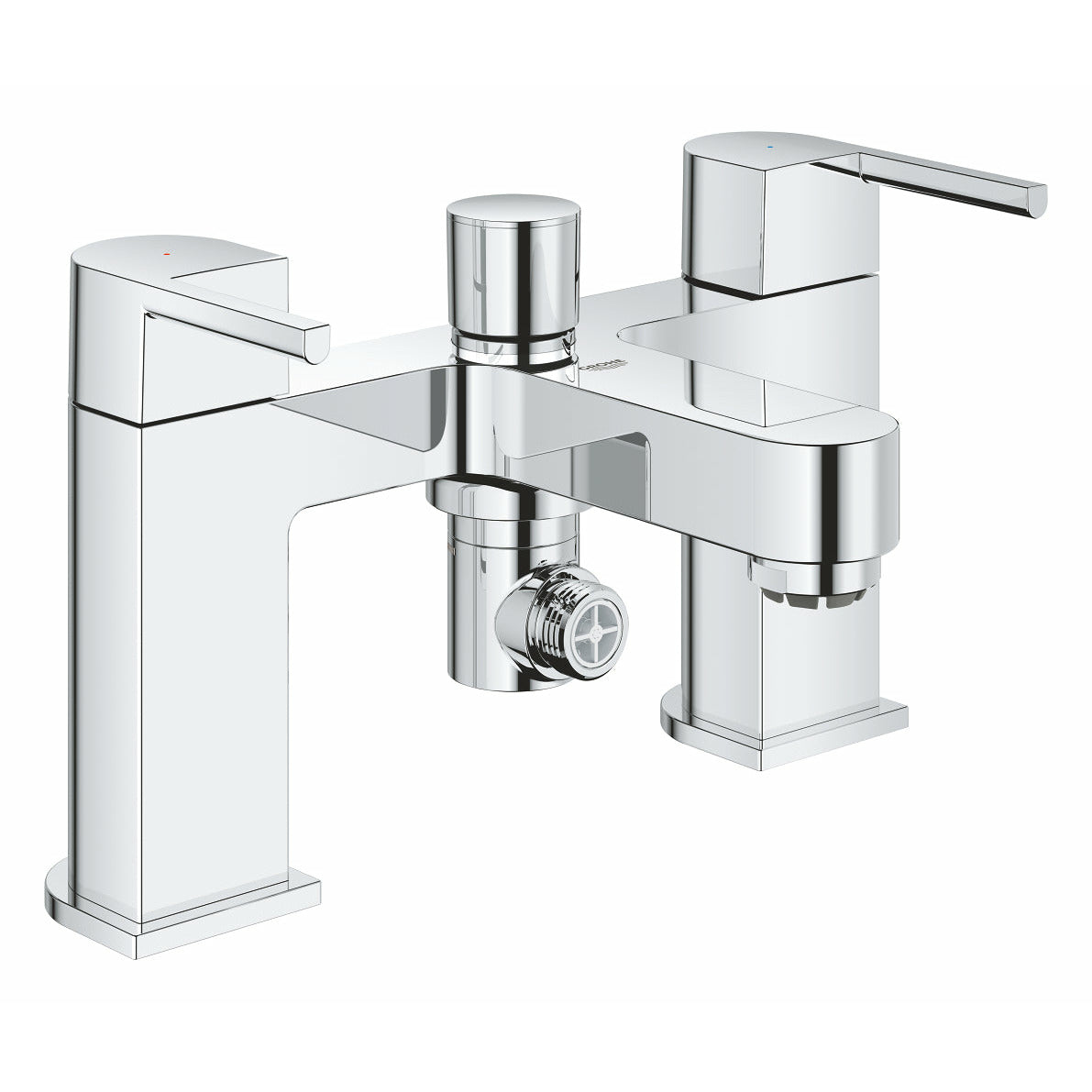 Grohe Deck Mounted Chrome Plus Two-handled Bath/Shower mixer ﾽ" - Letta London - 