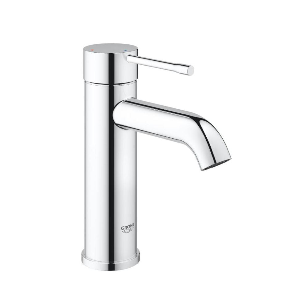 Grohe Essence single lever basin fitting, ES function, S size with Push-Open waste valve