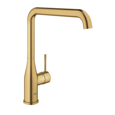 Grohe Essence Single-Lever Kitchen Mixer Tap Brushed Cool Sunrise - Letta London - 
