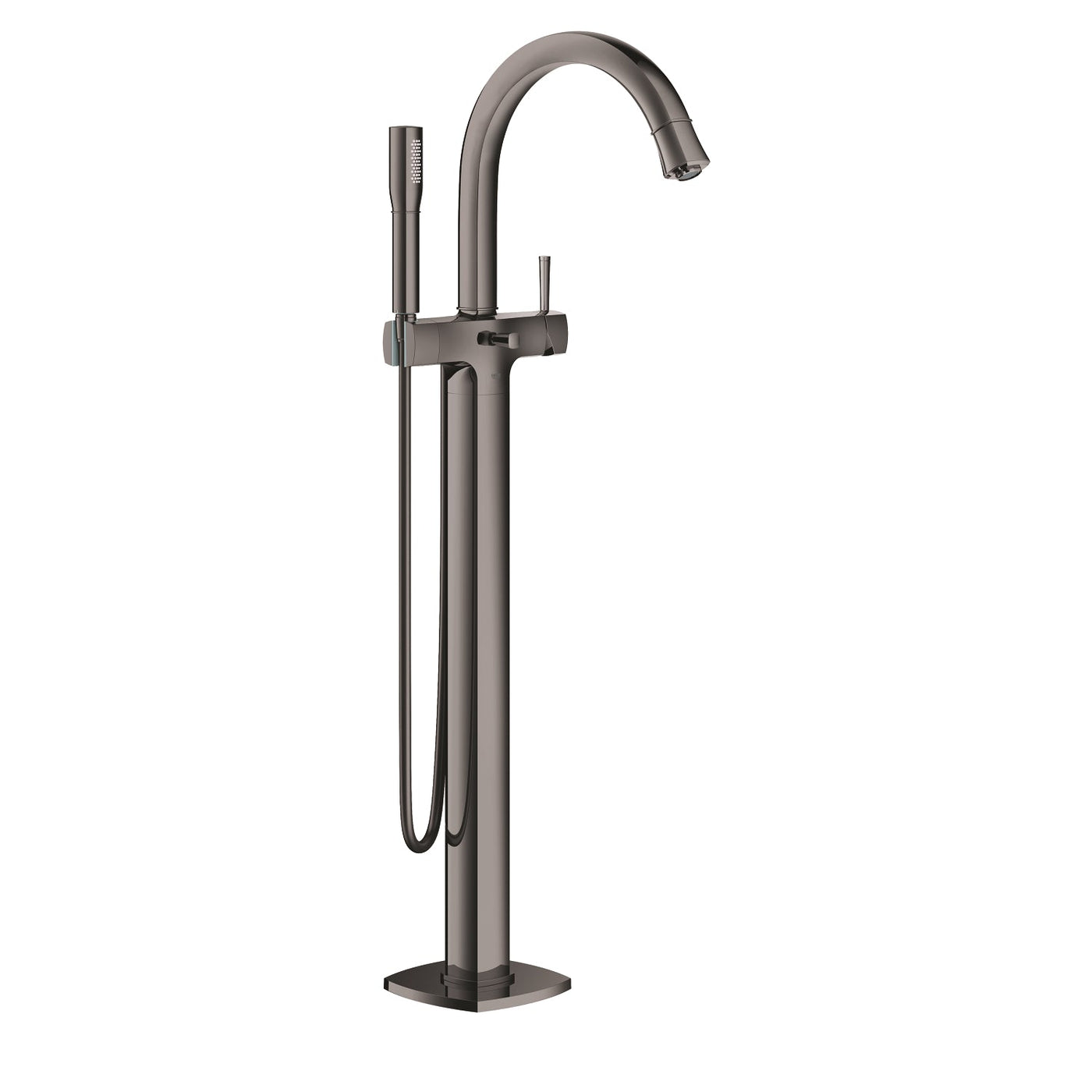 Grohe Freestanding Hard Graphite Grandera Single-lever bath Mixer taps 1/2 - Letta London - 