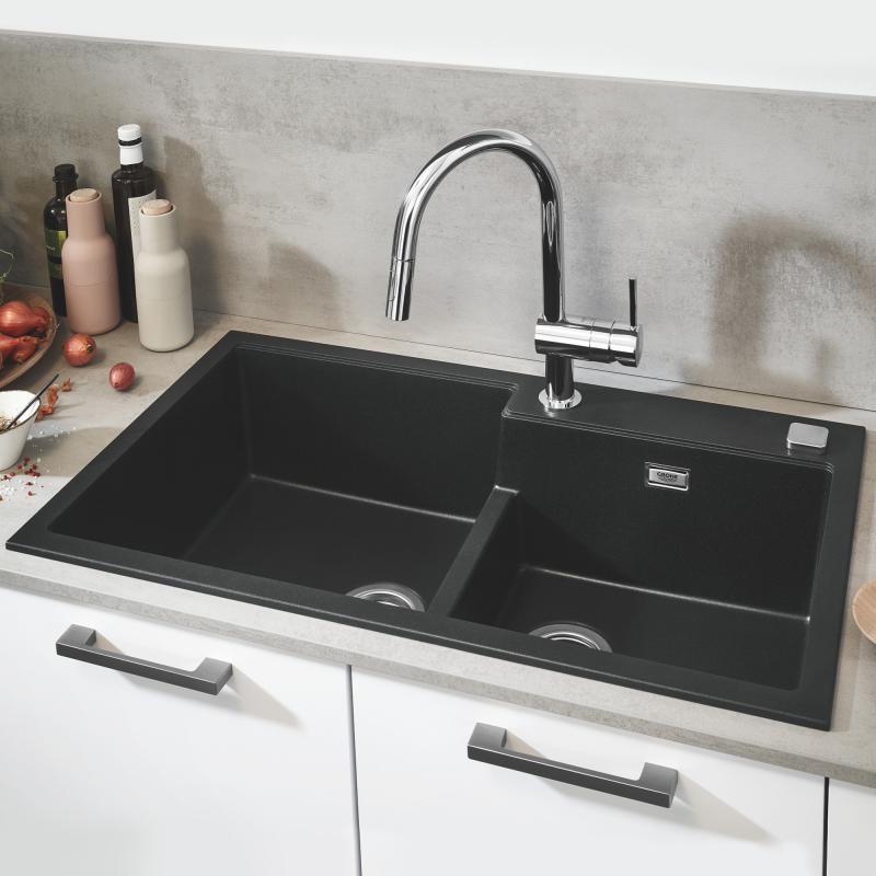Grohe K500 Composite Double Kitchen Sink - Letta London - 