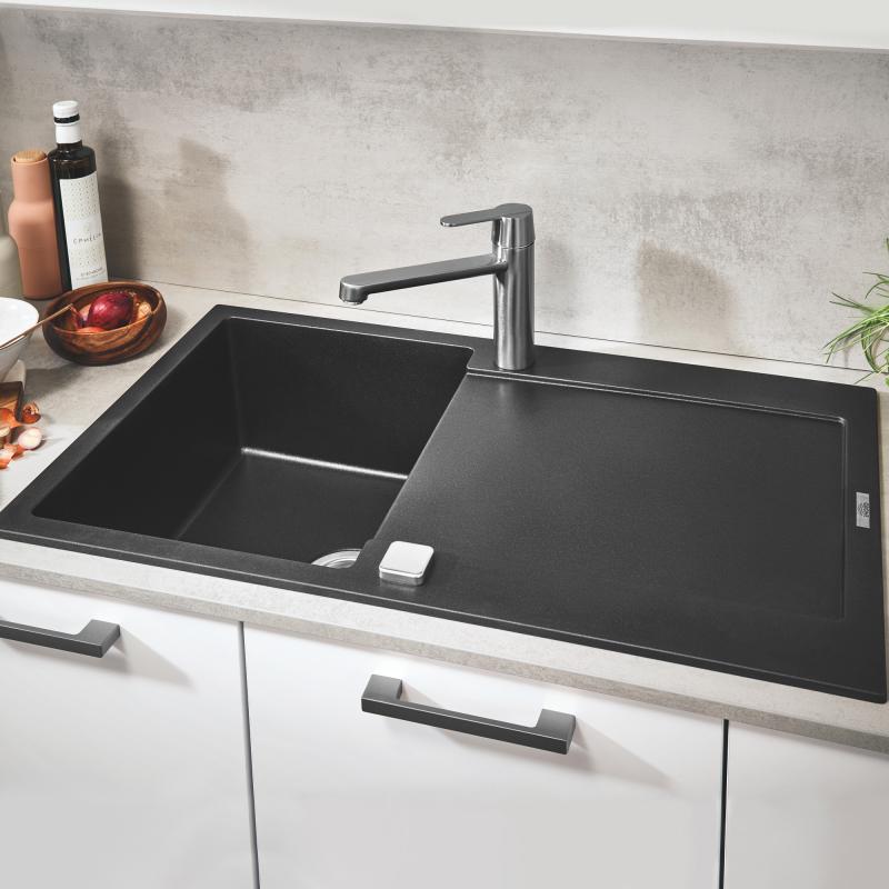 Grohe K500 Composite Kitchen Sink with Drainer - Letta London - 