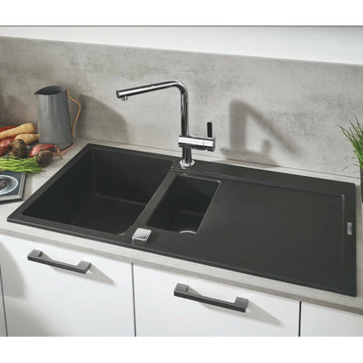 Grohe K500 Composite Kitchen sink with Half Bowl and drainer - Letta London - 