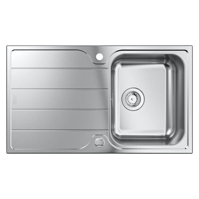Grohe K500 Kitchen Sink with Drainer, Reversible - Letta London - 