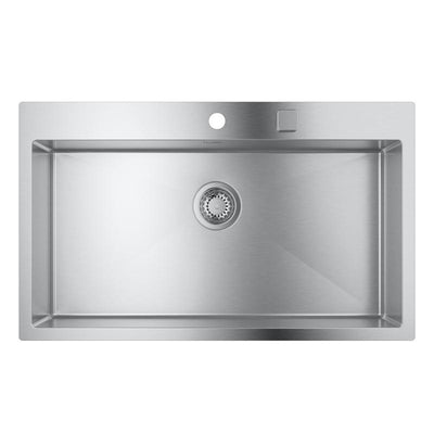 Grohe K800 Drop-In Stainless Steel Kitchen Sink, Flush-Mounted - Letta London - 