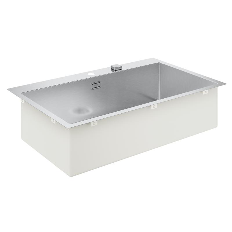 Grohe K800 Drop-In Stainless Steel Kitchen Sink, Flush-Mounted - Letta London - 