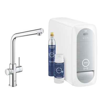 Grohe L-spout Kitchen Mixer Tap with Filter Function - Letta London - Kitchen Filter Taps