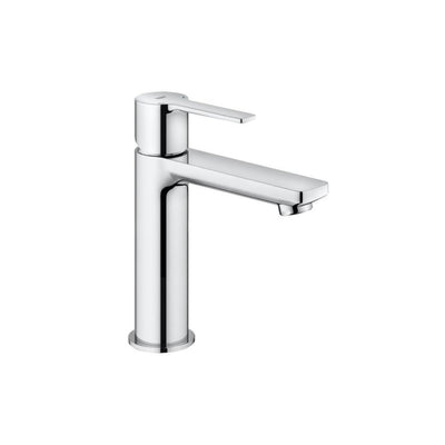 Grohe Lineare single lever basin fitting, S size with Push-Open waste valve, chrome