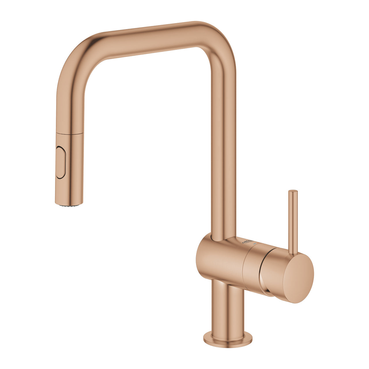 Grohe Minta Single-lever Kitchen Mixer Tap, with Pull-Out Spout - Brushed Warm Sunset - Letta London - Kitchen Taps