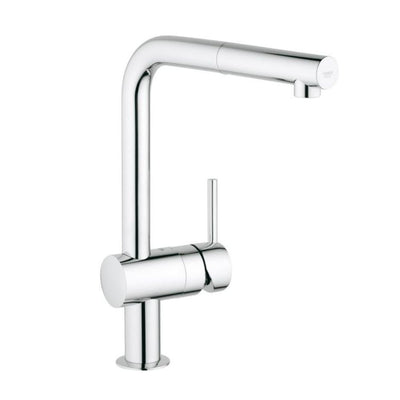 Grohe Minta single-lever kitchen mixer tap with pull-out spout chrome