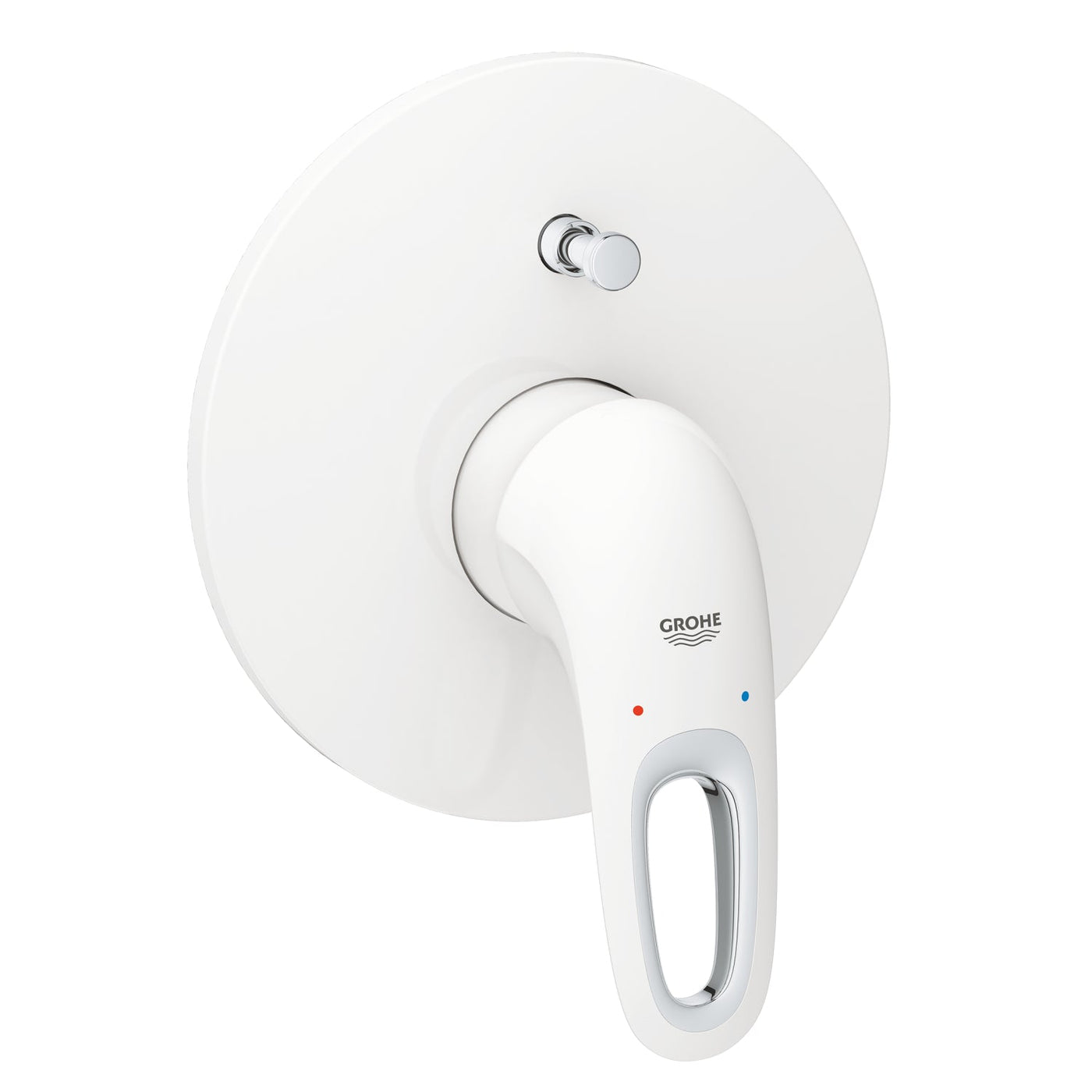 Grohe Moon White Eurostyle Single-lever bath/shower mixer trim - Letta London - Thermostatic Showers