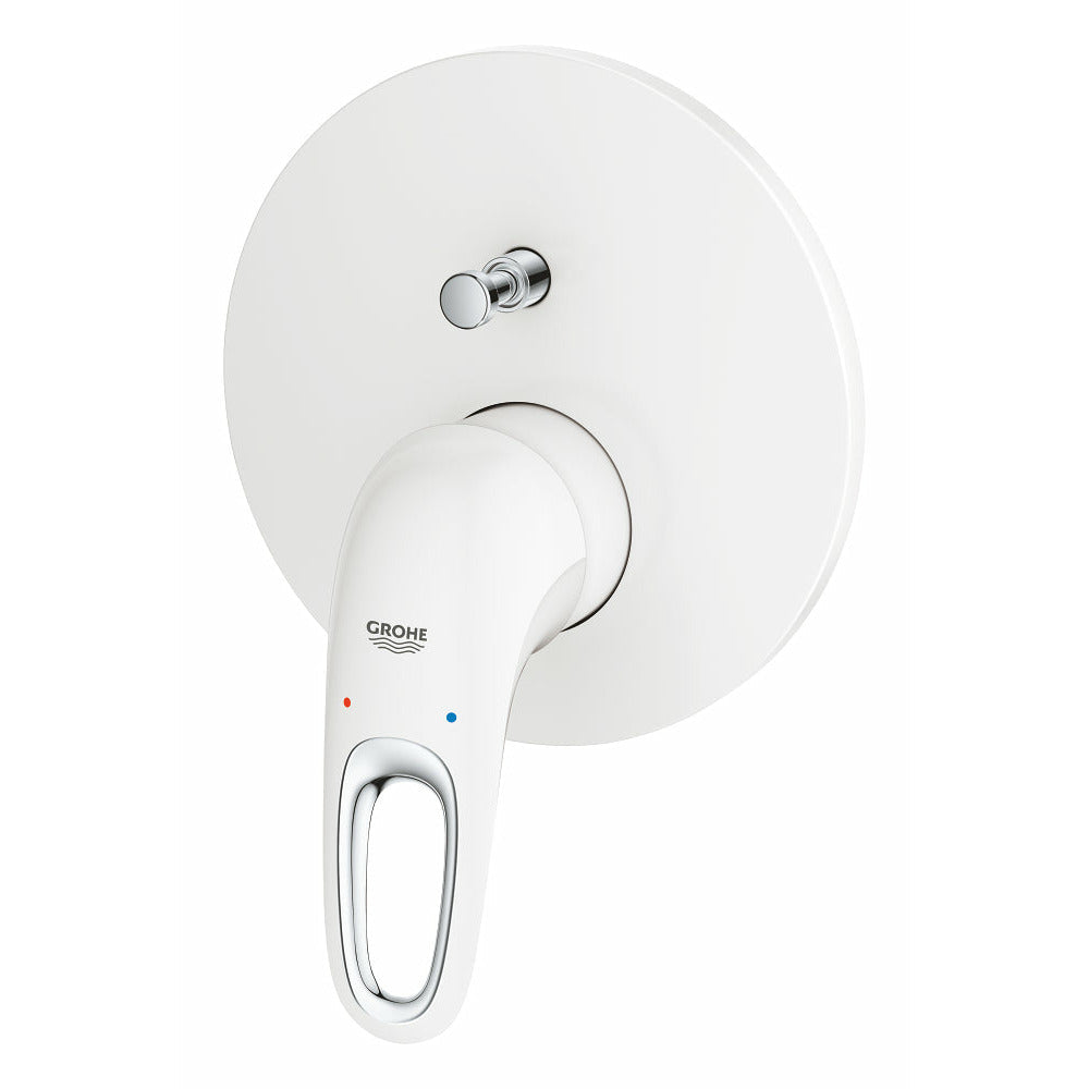 Grohe Moon White Eurostyle Single-lever mixer with 2-way diverter - Letta London - Thermostatic Showers