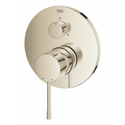 Grohe Polished Nickel Essence Single-lever mixer with 3-way diverter - Letta London - Thermostatic Showers