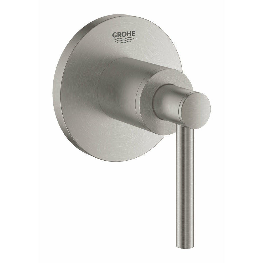 Grohe Supersteel Atrio Concealed stop-valve trim - Letta London - Twin Valves With Diverter
