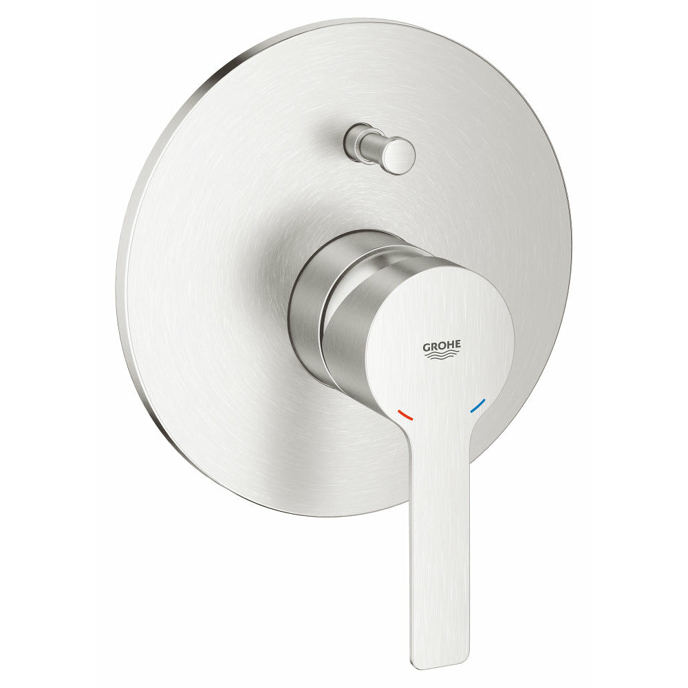 Grohe Supersteel Lineare Single-lever bath/shower mixer trim - Letta London - Thermostatic Showers