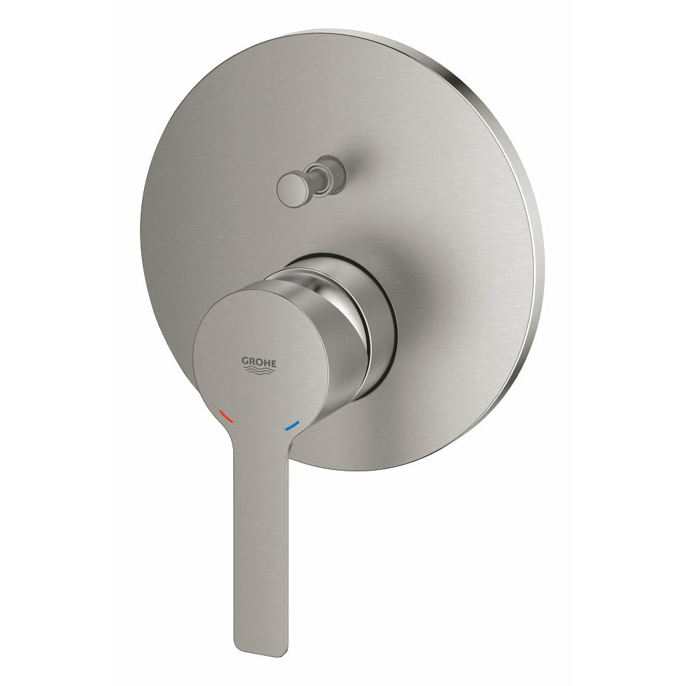 Grohe Supersteel Lineare Single-lever mixer with 2-way diverter - Letta London - Thermostatic Showers
